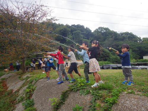 平成29年度自然体験会「竹で水鉄砲づくり」